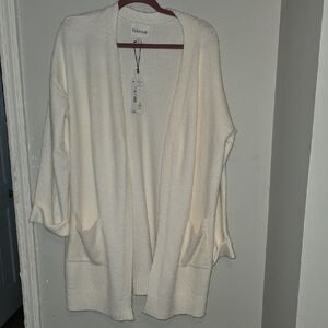 Olive & Oak Cream Open-Front Cardigan NWT